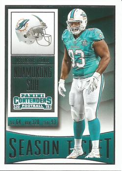 Ndamukong Suh Miami Dolphins 2015 Panini Contenders NFL #77